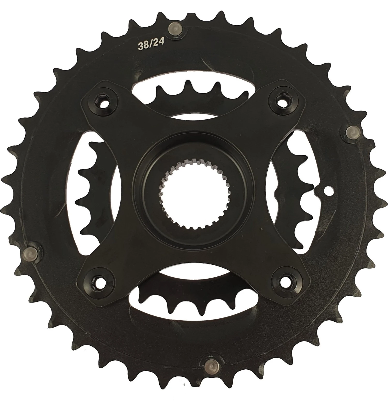 Giant - Plateau Double 38 / 24 Dents, Compatible 9 /10 Vitesses Avec Spider 2 Giant - Plateau Double 38 / 24 Dents, Compatible 9 /10 Vitesses Avec Spider – Image 2